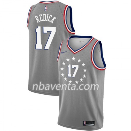 Camiseta Hombre Philadelphia 76ers J.J. Redick 17 2018-19 Nike City Edition Gris Swingman